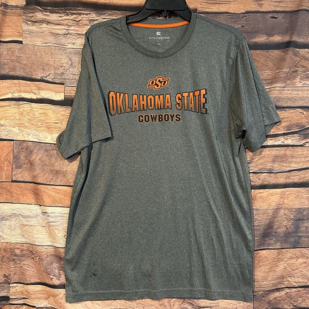 Colosseum Oklahoma State Cowboys XL T-Shirt Gray Mens Fan Apparel NCAA OSU Tee